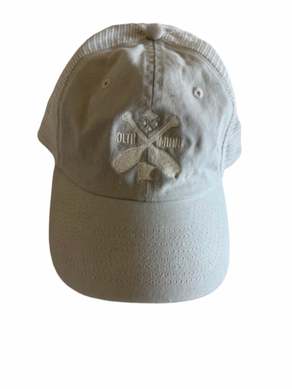 Duluth Minnesota- Tan/ Cream Mesh-Back Cap - Lightweight Casual Hat